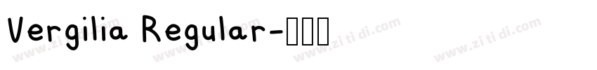 Vergilia Regular字体转换